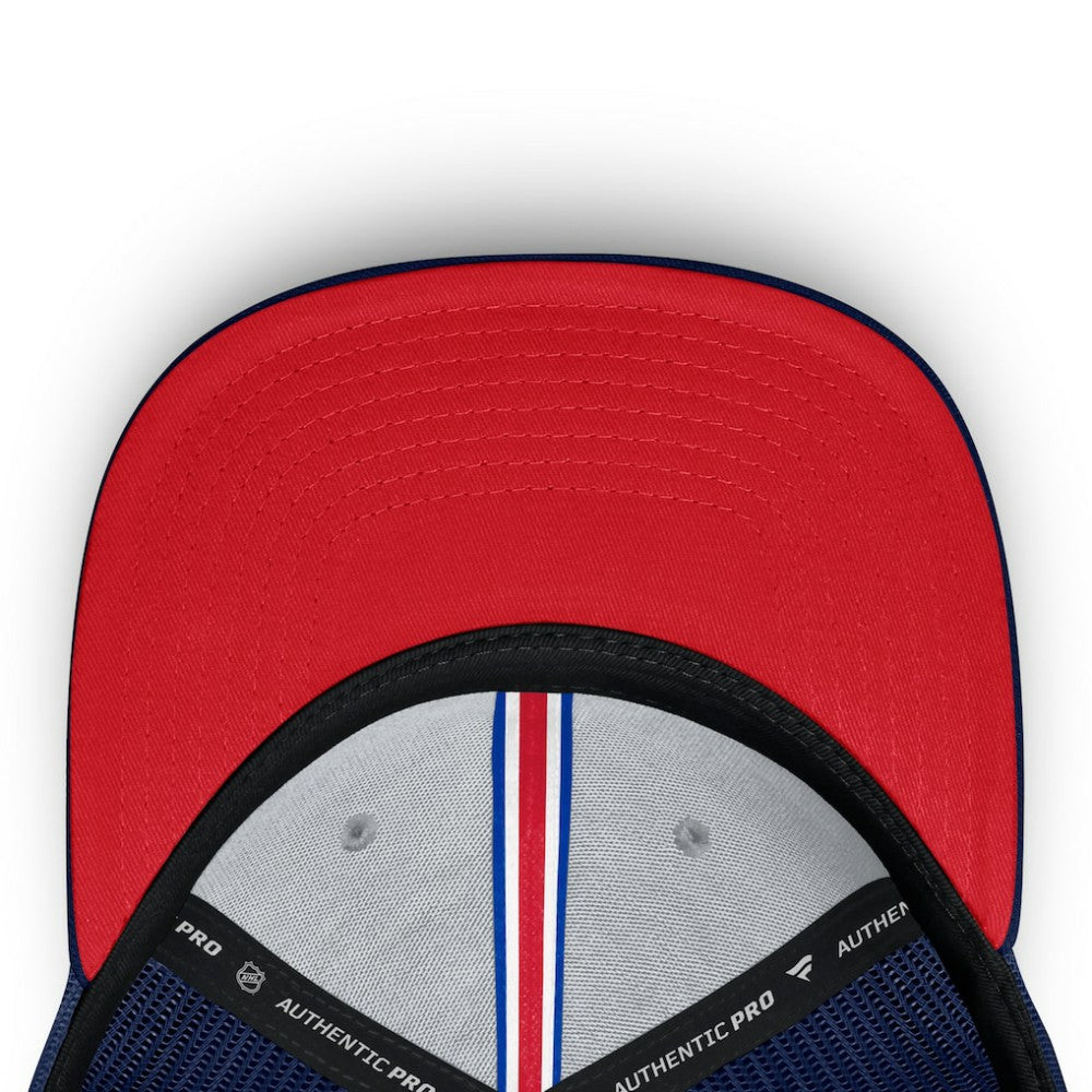 New York Rangers Fanatics Authentic Pro Home Ice Trucker Adjustable Hat - Navy - NHL