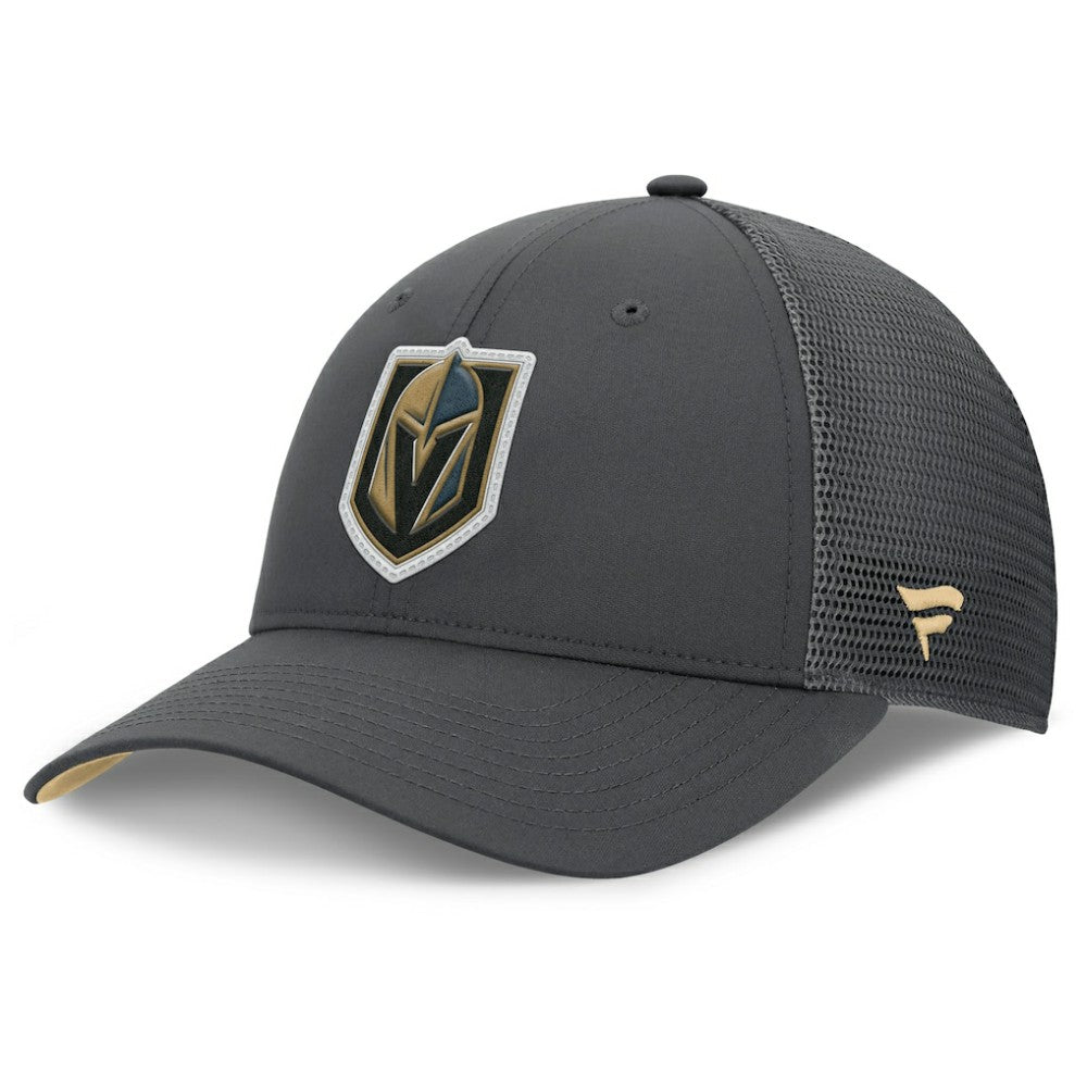 Vegas Golden Knights Fanatics Authentic Pro Home Ice Trucker Adjustable Hat - Charcoal - NHL