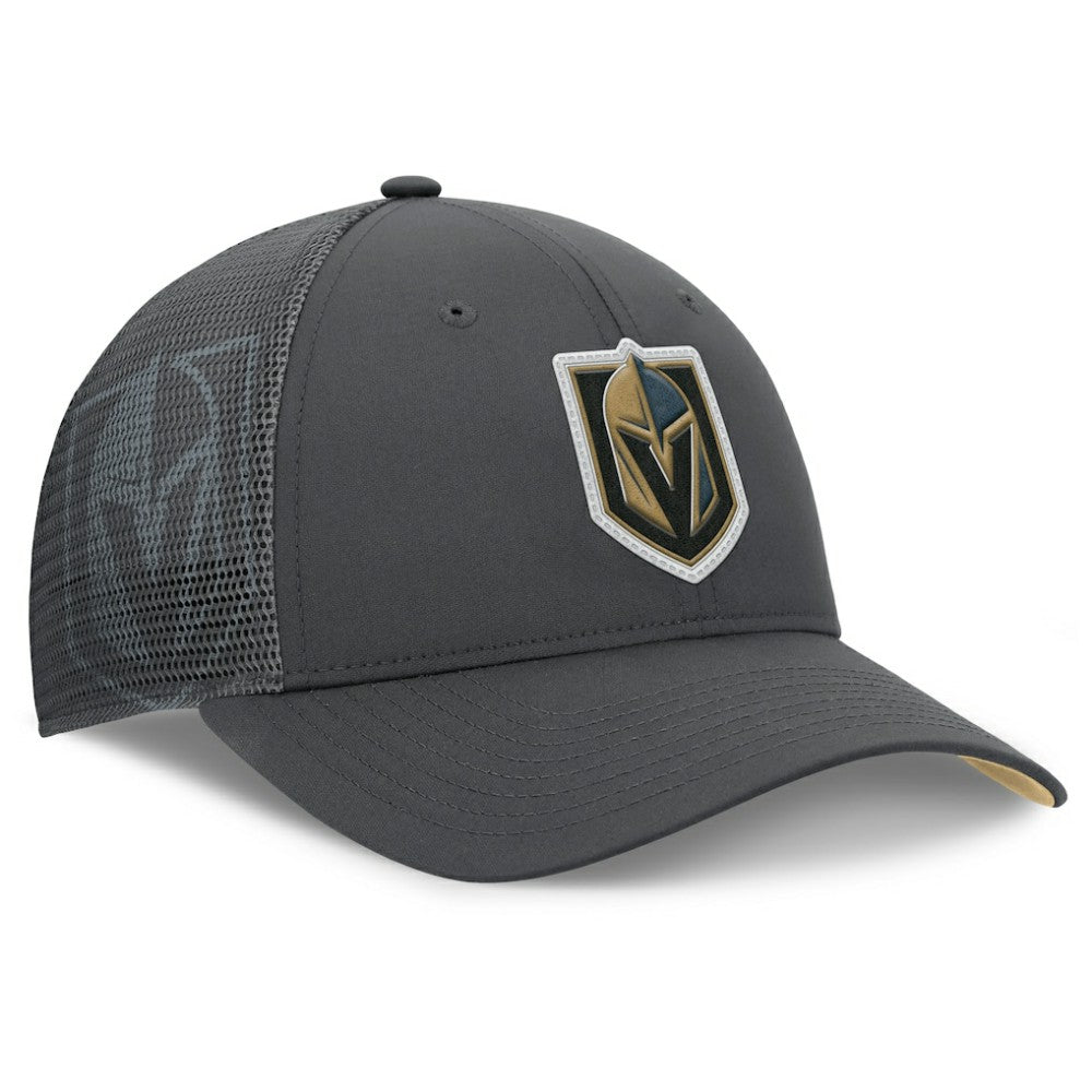 Vegas Golden Knights Fanatics Authentic Pro Home Ice Trucker Adjustable Hat - Charcoal - NHL