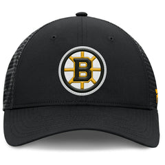 Boston Bruins Fanatics Authentic Pro Home Ice Trucker Adjustable Hat - Black - NHL