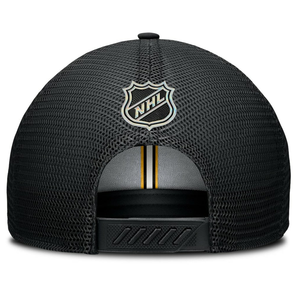 Boston Bruins Fanatics Authentic Pro Home Ice Trucker Adjustable Hat - Black - NHL