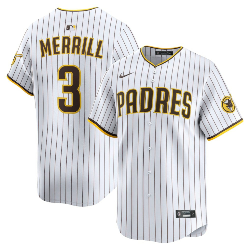 Jackson Merrill San Diego Padres Nike Home Limited Player Jersey - MLB