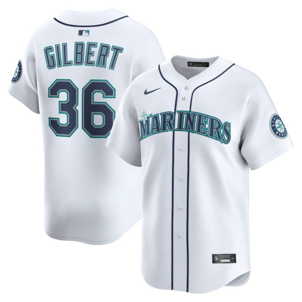 Logan Gilbert Seattle Mariners Nike Home Limited Player Jersey - MLB