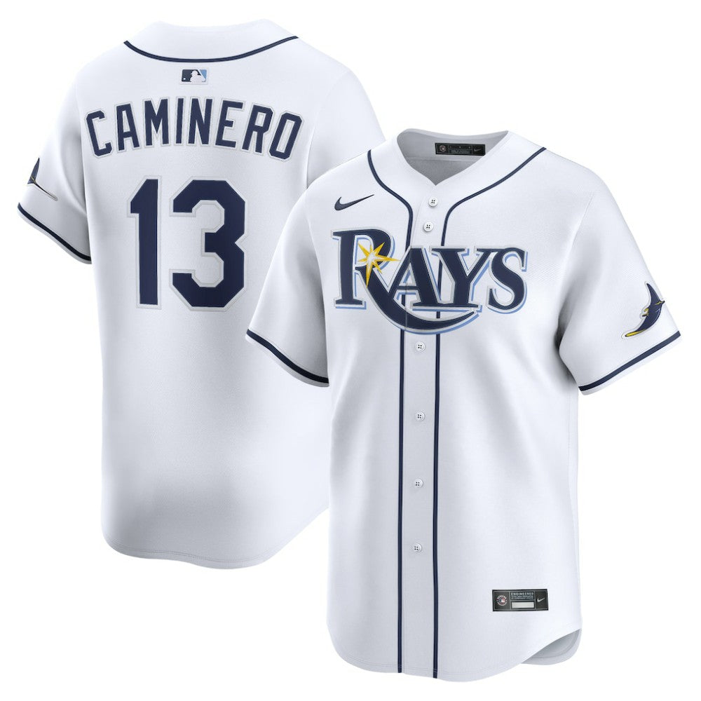 Junior Caminero Tampa Bay Rays Nike Home Limited Jersey - MLB