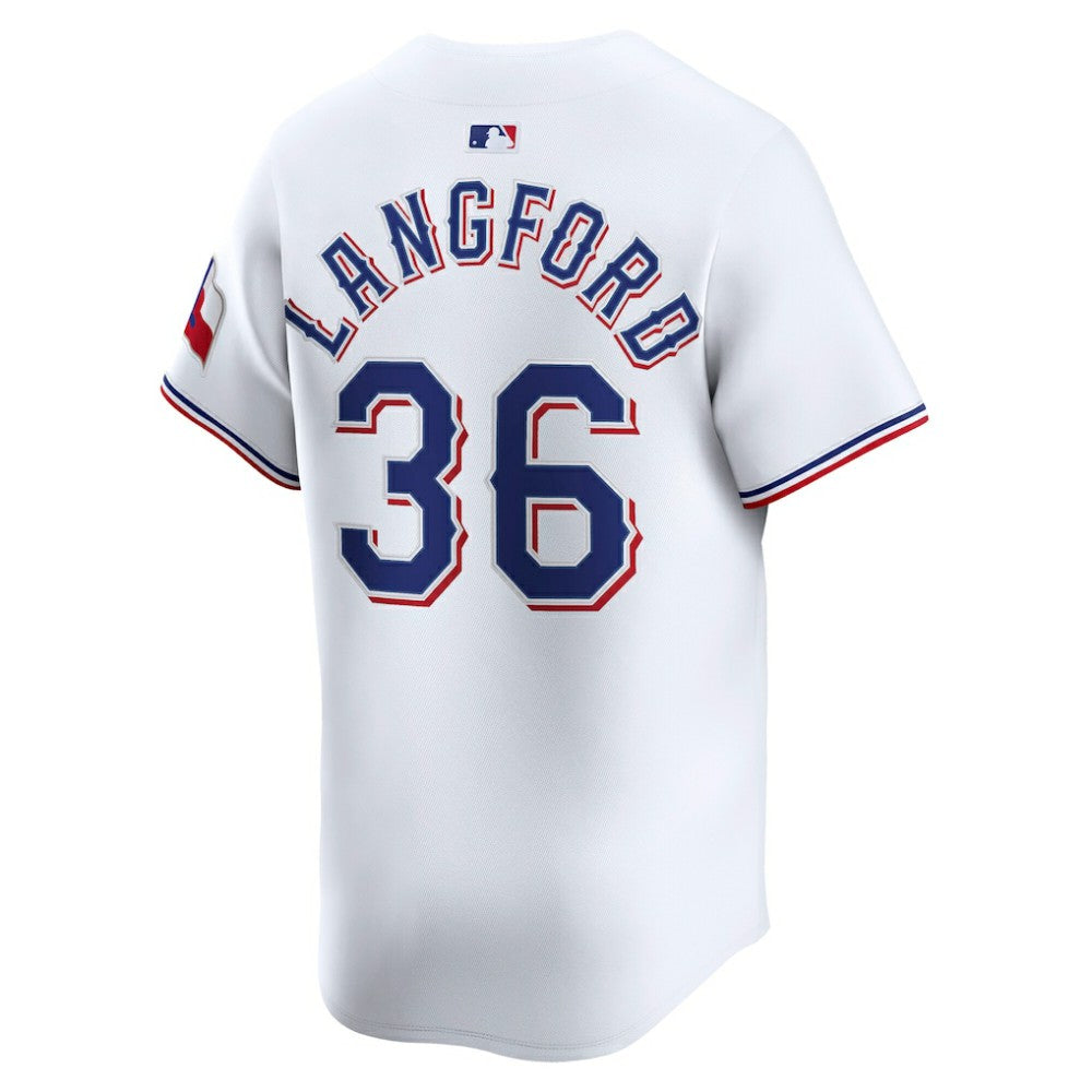 Wyatt Langford Texas Rangers Nike Home Limited Player Jersey - MLB
