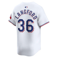 Wyatt Langford Texas Rangers Nike Home Limited Player Jersey - MLB