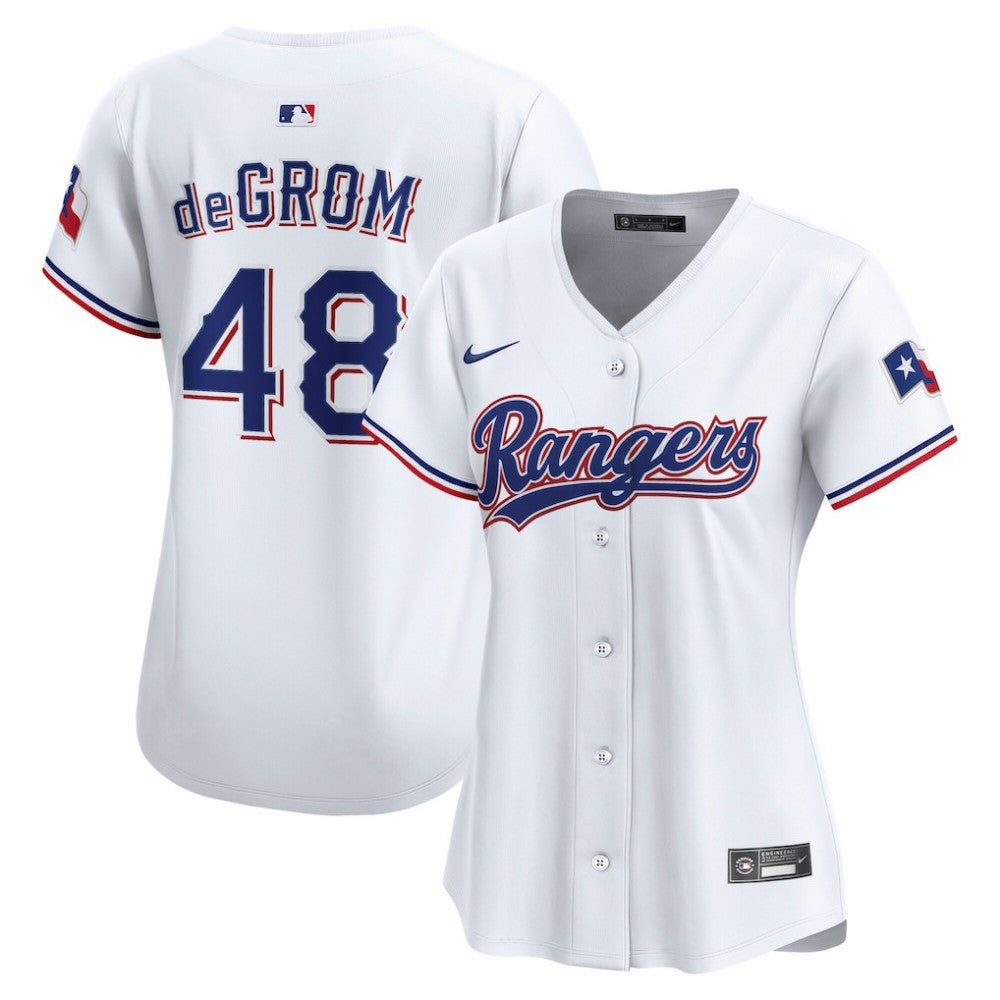 Jacob deGrom Texas Rangers Nike Women's Home Limited Player Jersey - MLB