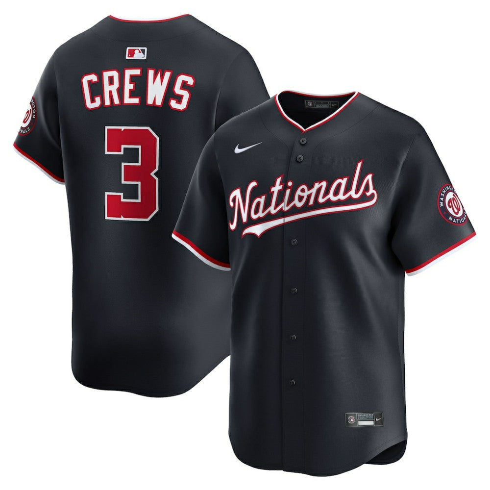 Dylan Crews Washington Nationals Nike Alternate Limited Jersey - MLB
