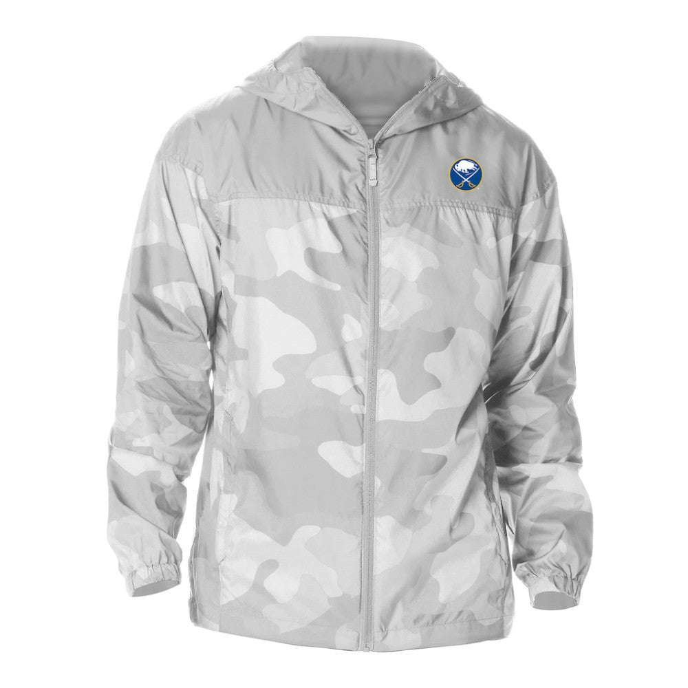 Buffalo Sabres Columbia Camo Flash Challenger Omni-Shade Full-Zip Hoodie Windbreaker - Gray - NHL