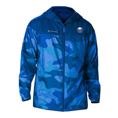 Buffalo Sabres Columbia Camo Flash Challenger Omni-Shade Full-Zip Hoodie Windbreaker - Royal - NHL