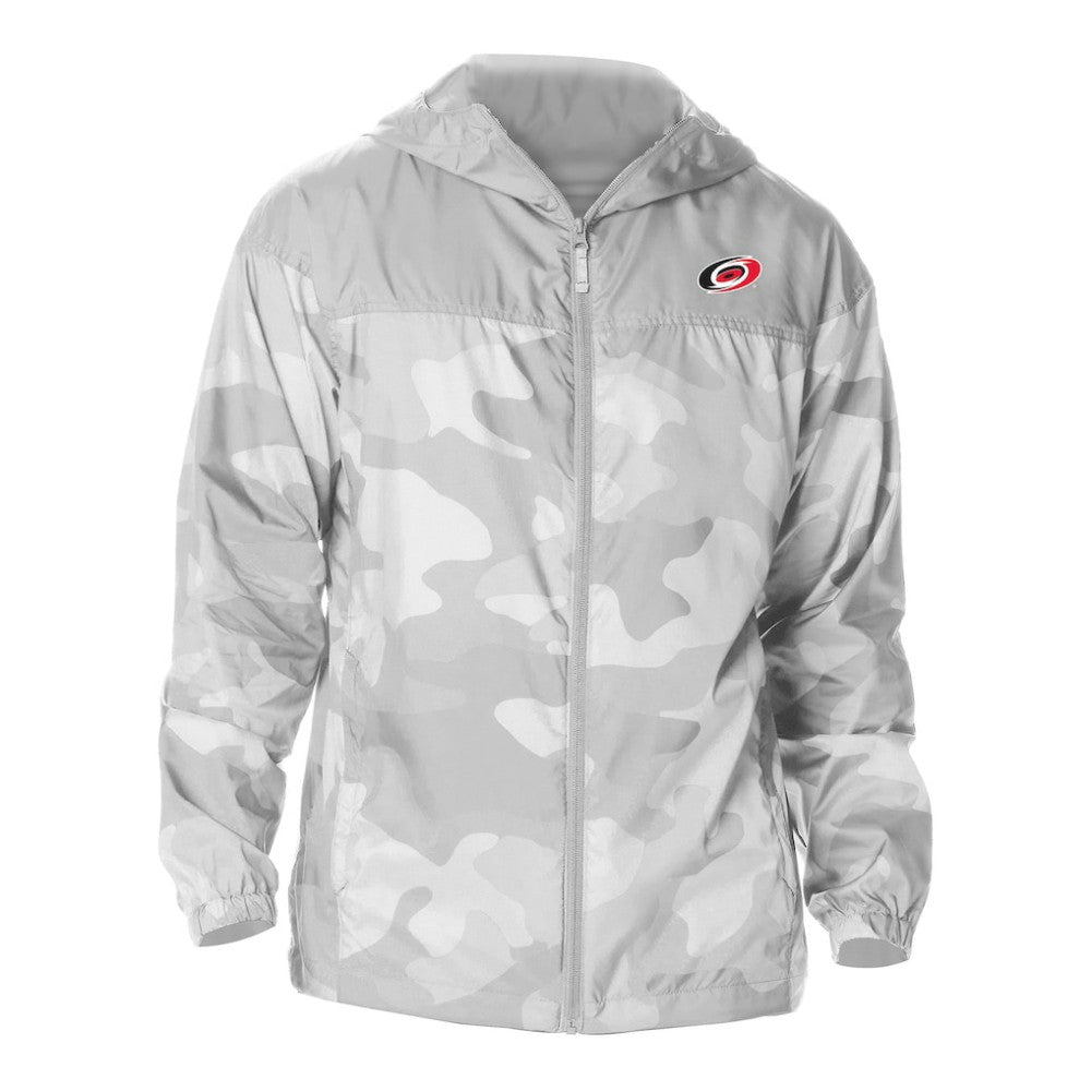 Carolina Hurricanes Columbia Camo Flash Challenger Omni-Shade Full-Zip Hoodie Windbreaker - Gray - NHL