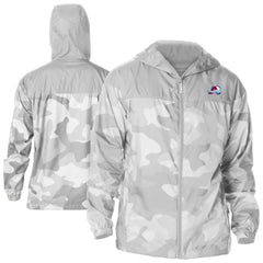 Colorado Avalanche Columbia Camo Flash Challenger Omni-Shade Full-Zip Hoodie Windbreaker - Gray - NHL