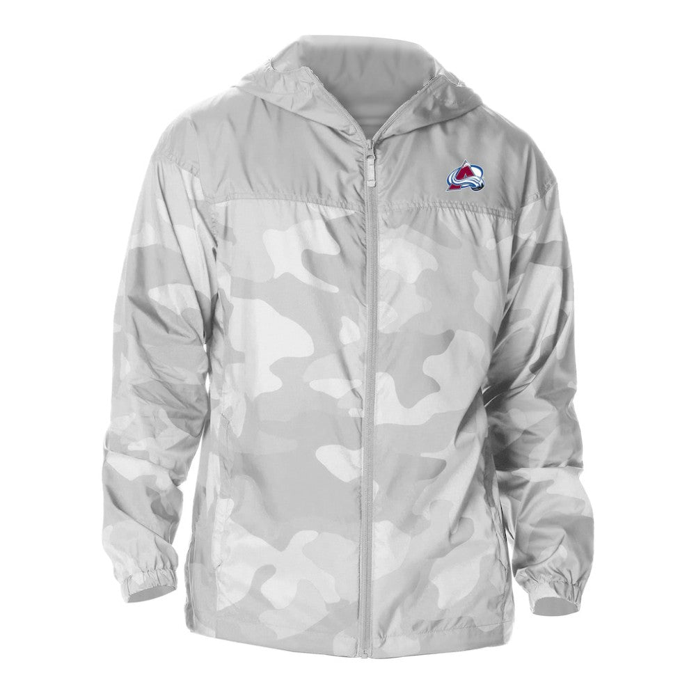 Colorado Avalanche Columbia Camo Flash Challenger Omni-Shade Full-Zip Hoodie Windbreaker - Gray - NHL