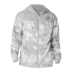 Dallas Stars Columbia Camo Flash Challenger Omni-Shade Full-Zip Hoodie Windbreaker - Gray - NHL