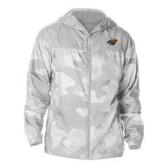 Minnesota Wild Columbia Camo Flash Challenger Omni-Shade Full-Zip Hoodie Windbreaker - Gray - NHL