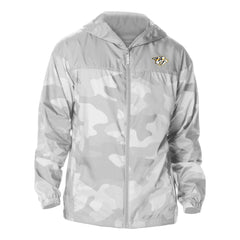 Nashville Predators Columbia Camo Flash Challenger Omni-Shade Full-Zip Hoodie Windbreaker - Gray - NHL