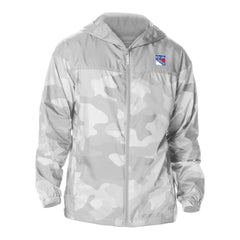 New York Rangers Columbia Camo Flash Challenger Omni-Shade Full-Zip Hoodie Windbreaker - Gray - NHL