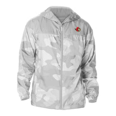 Ottawa Senators Columbia Camo Flash Challenger Omni-Shade Full-Zip Hoodie Windbreaker - Gray - NHL