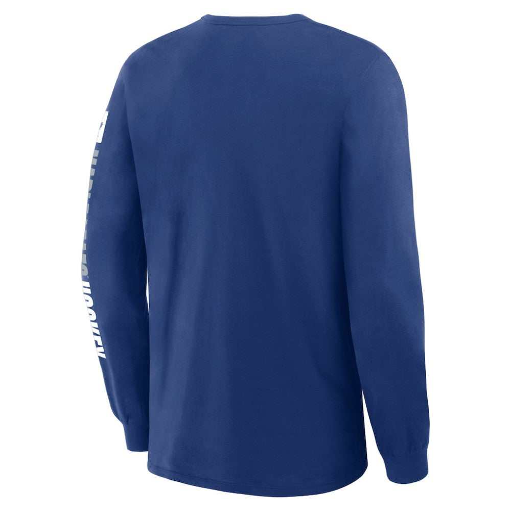 Toronto Maple Leafs Fanatics Goal Crease Legacy Long Sleeve T-Shirt - Blue - NHL