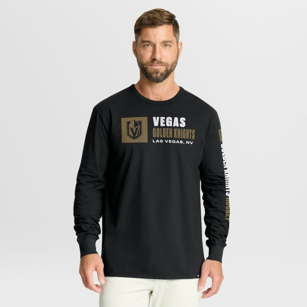 Vegas Golden Knights Fanatics Goal Crease Legacy Long Sleeve T-Shirt - Black - NHL