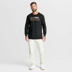 Vegas Golden Knights Fanatics Goal Crease Legacy Long Sleeve T-Shirt - Black - NHL