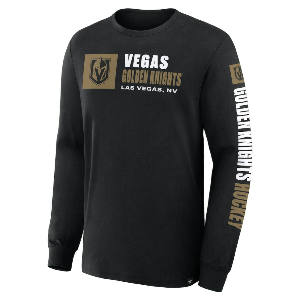Vegas Golden Knights Fanatics Goal Crease Legacy Long Sleeve T-Shirt - Black - NHL