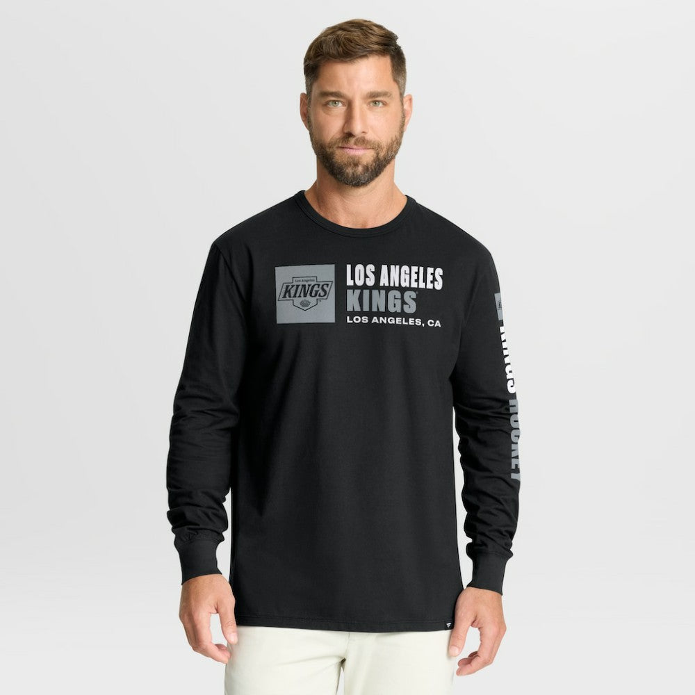 Los Angeles Kings Fanatics Goal Crease Legacy Long Sleeve T-Shirt - Black - NHL