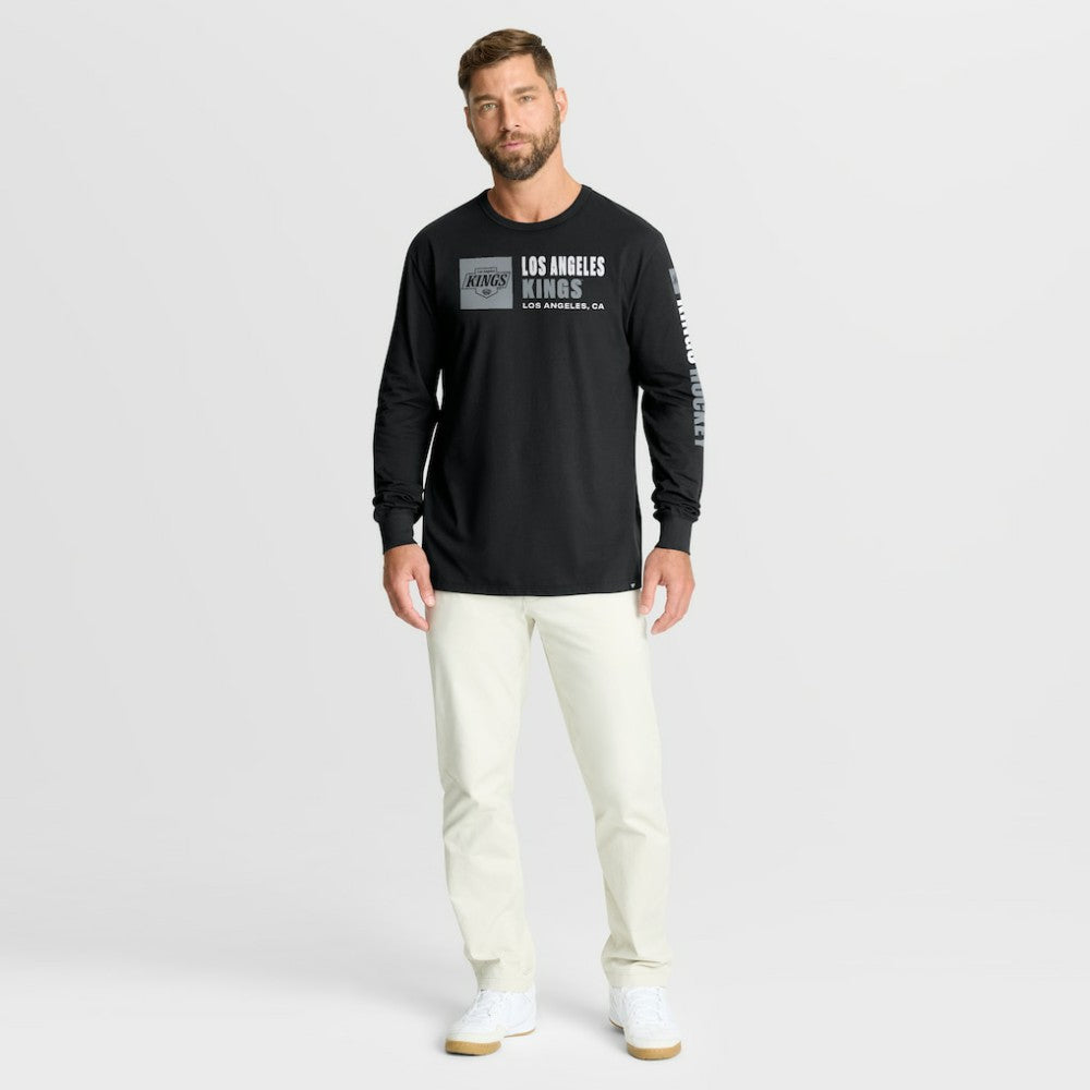 Los Angeles Kings Fanatics Goal Crease Legacy Long Sleeve T-Shirt - Black - NHL