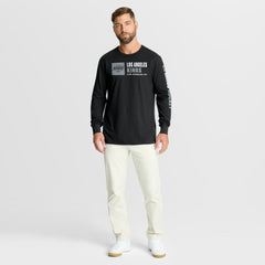 Los Angeles Kings Fanatics Goal Crease Legacy Long Sleeve T-Shirt - Black - NHL