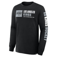 Los Angeles Kings Fanatics Goal Crease Legacy Long Sleeve T-Shirt - Black - NHL