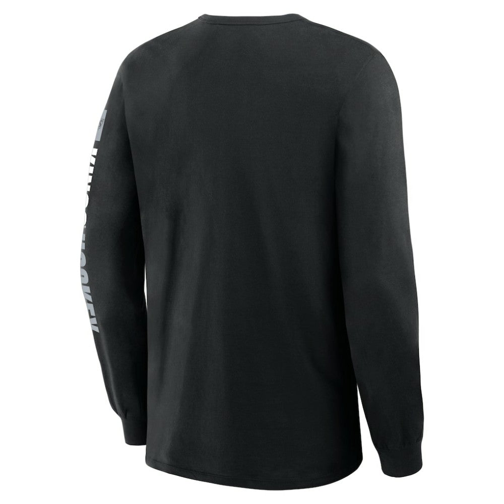 Los Angeles Kings Fanatics Goal Crease Legacy Long Sleeve T-Shirt - Black - NHL