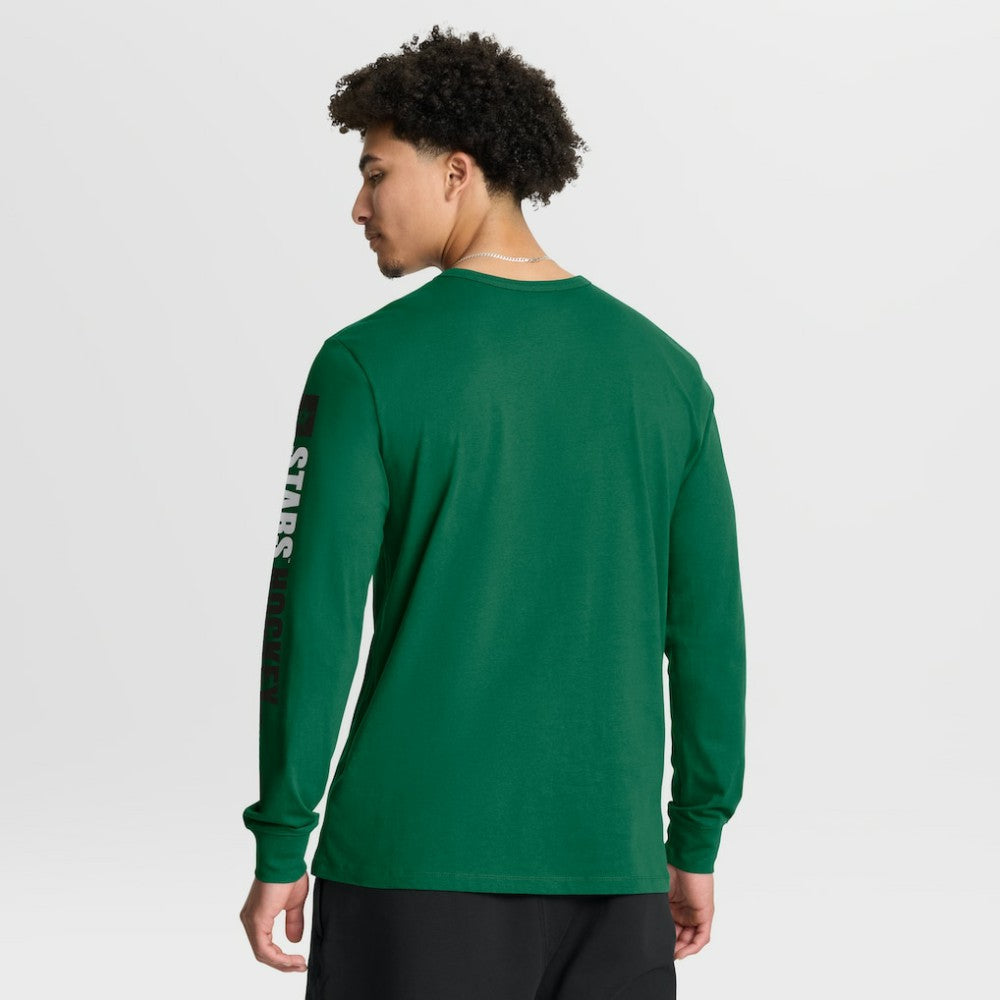 Dallas Stars Fanatics Goal Crease Legacy Long Sleeve T-Shirt - Kelly Green - NHL