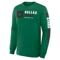 Dallas Stars Fanatics Goal Crease Legacy Long Sleeve T-Shirt - Kelly Green - NHL