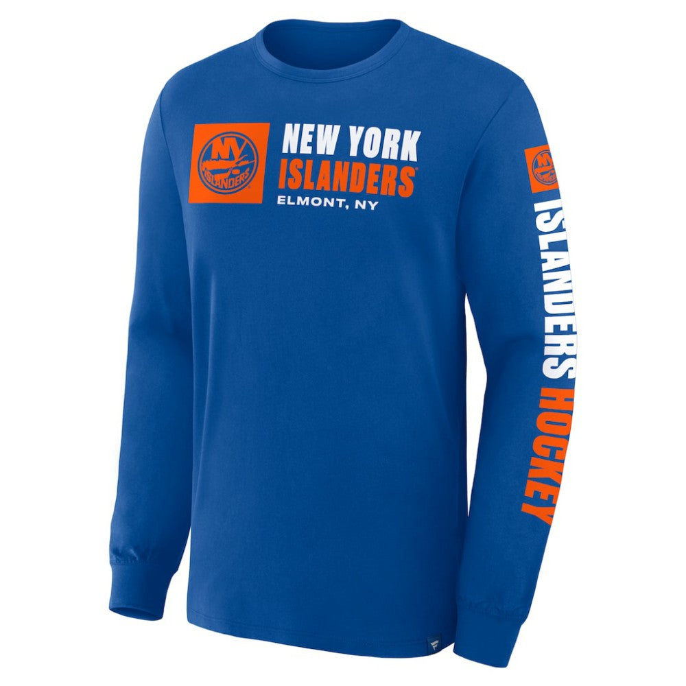 New York Islanders Fanatics Goal Crease Legacy Long Sleeve T-Shirt - Royal - NHL