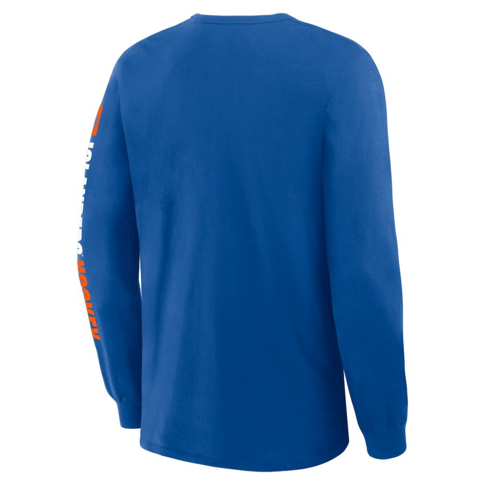 New York Islanders Fanatics Goal Crease Legacy Long Sleeve T-Shirt - Royal - NHL