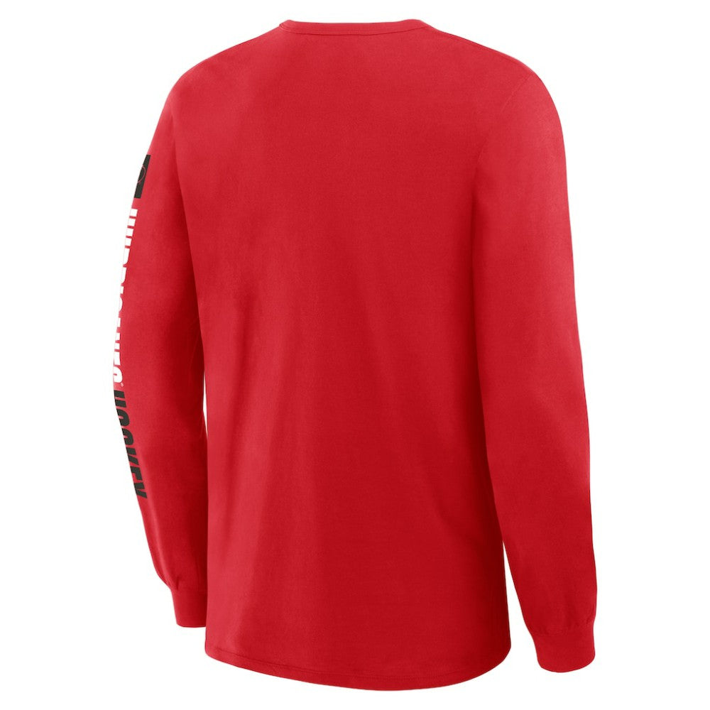 Carolina Hurricanes Fanatics Goal Crease Legacy Long Sleeve T-Shirt - Red - NHL