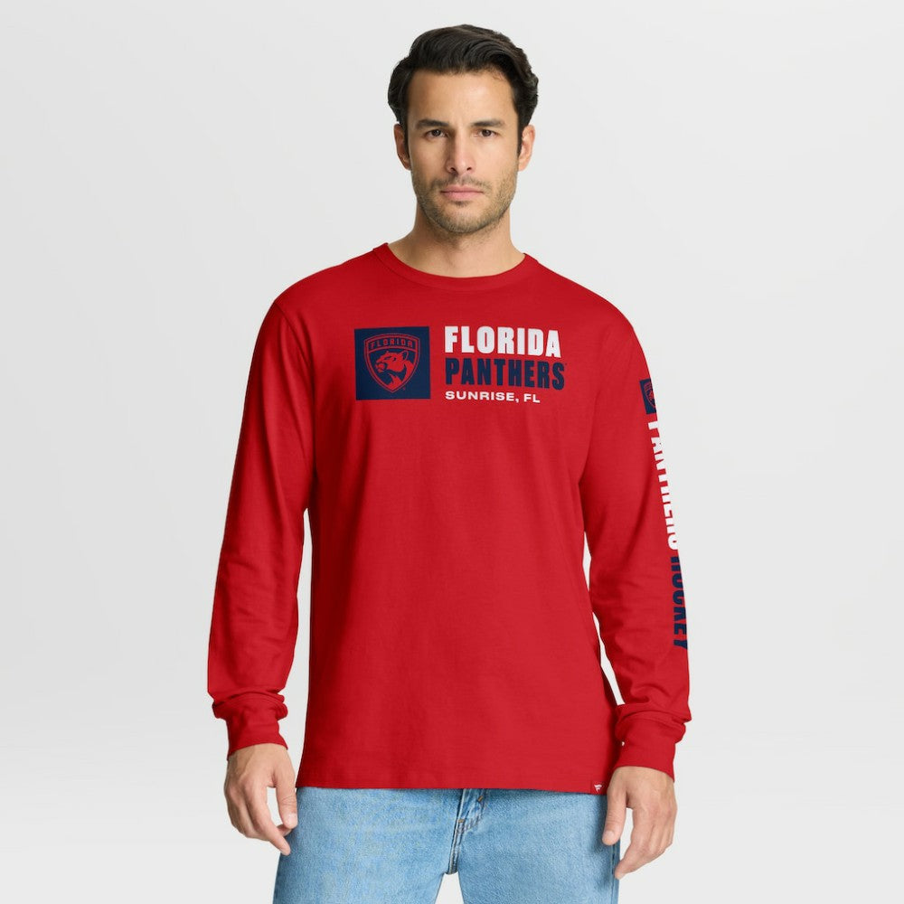 Florida Panthers Fanatics Goal Crease Legacy Long Sleeve T-Shirt - Red - NHL