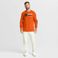 Philadelphia Flyers Fanatics Goal Crease Legacy Long Sleeve T-Shirt - Orange - NHL