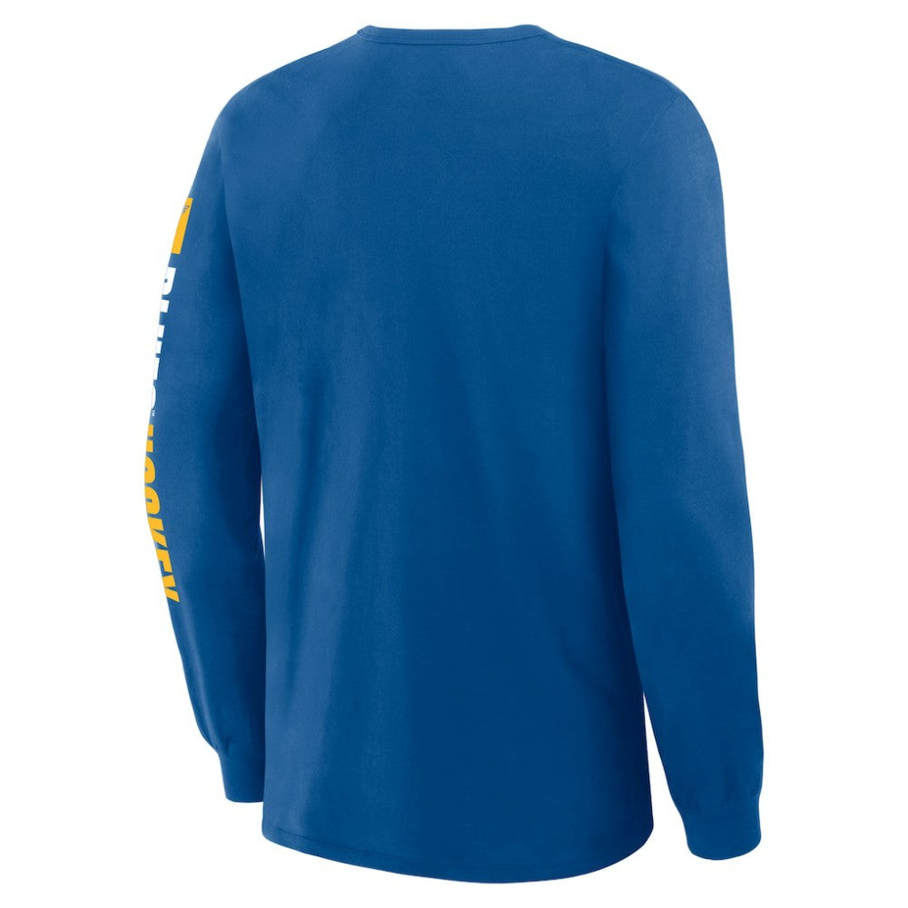 St. Louis Blues Fanatics Goal Crease Legacy Long Sleeve T-Shirt - Blue - NHL