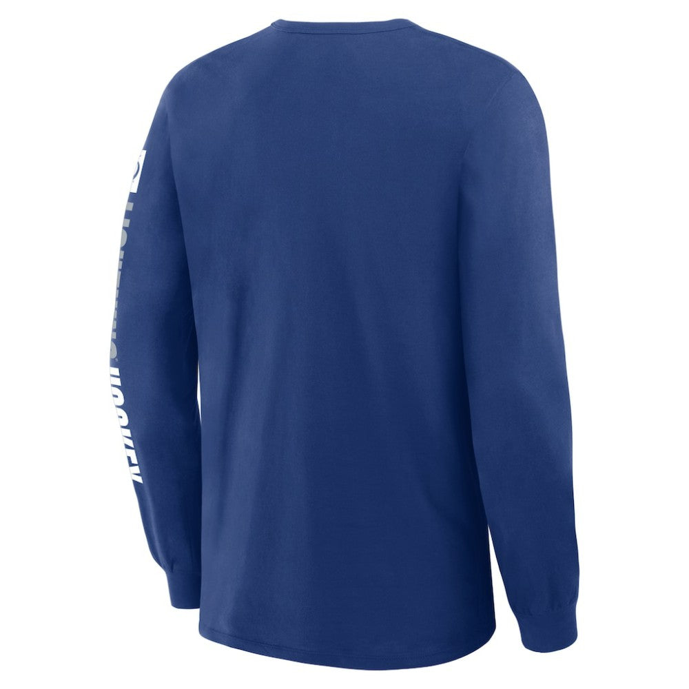 Tampa Bay Lightning Fanatics Goal Crease Legacy Long Sleeve T-Shirt - Blue - NHL
