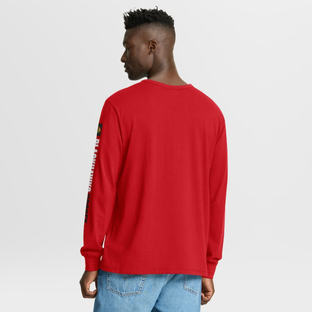 Chicago Blackhawks Fanatics Goal Crease Legacy Long Sleeve T-Shirt - Red - NHL