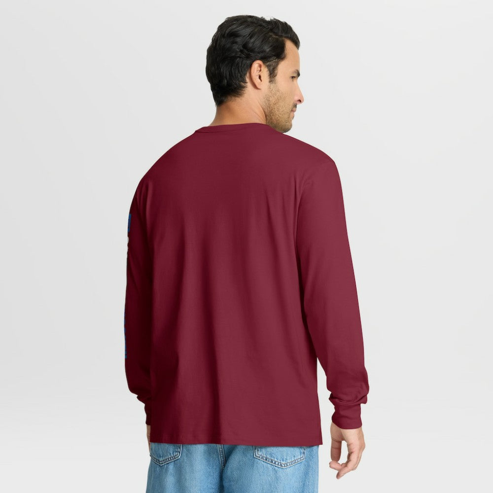 Colorado Avalanche Fanatics Goal Crease Legacy Long Sleeve T-Shirt - Burgundy - NHL