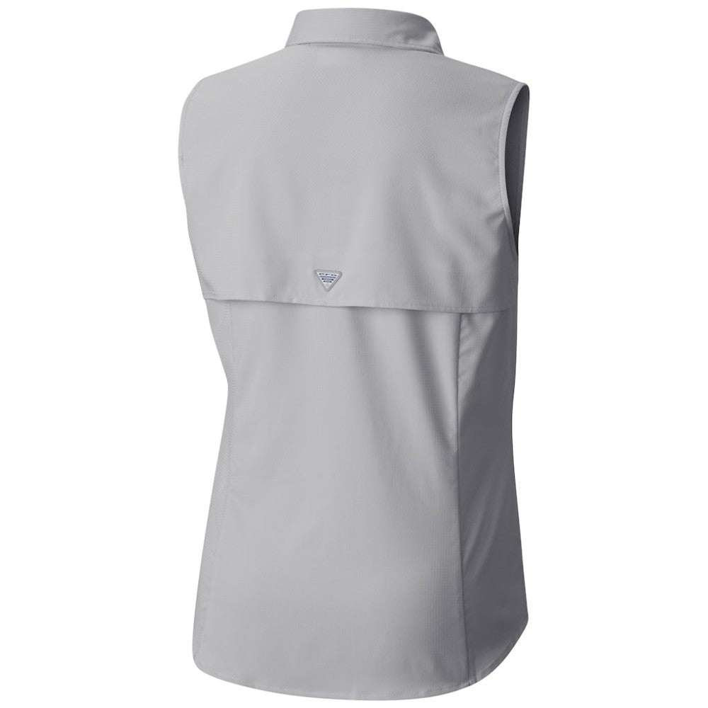 Utah Mammoth Columbia Women's Tamiami Omni-Shade Sleeveless Button-Up Shirt - Gray - NHL