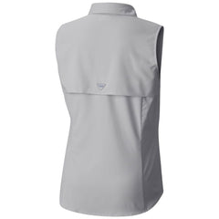 Utah Mammoth Columbia Women's Tamiami Omni-Shade Sleeveless Button-Up Shirt - Gray - NHL