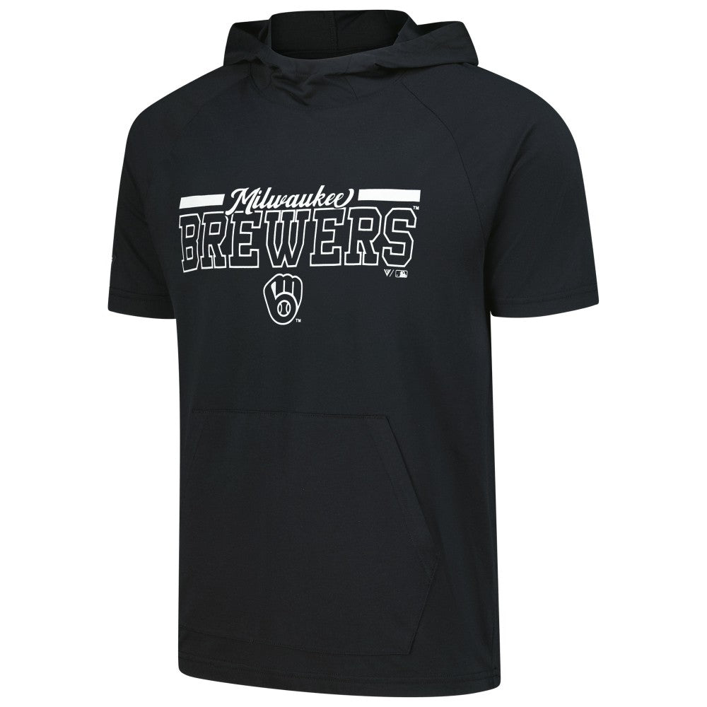 Milwaukee Brewers Levelwear Phase Vanguard Hoodie T-Shirt - MLB