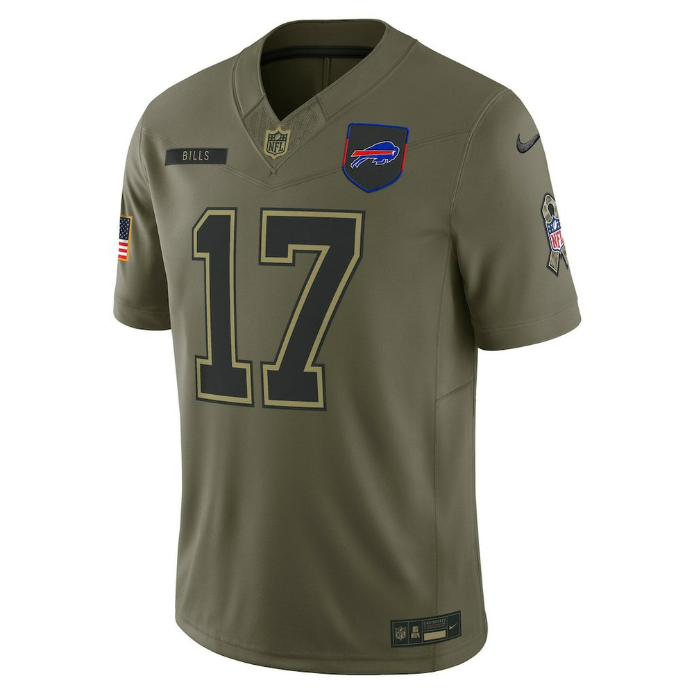 Josh Allen Buffalo Bills 2025 Salute to Service Limited Jersey Olive | Nike for Sale