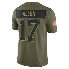 Josh Allen Buffalo Bills 2025 Salute to Service Limited Jersey Olive | Nike for Sale