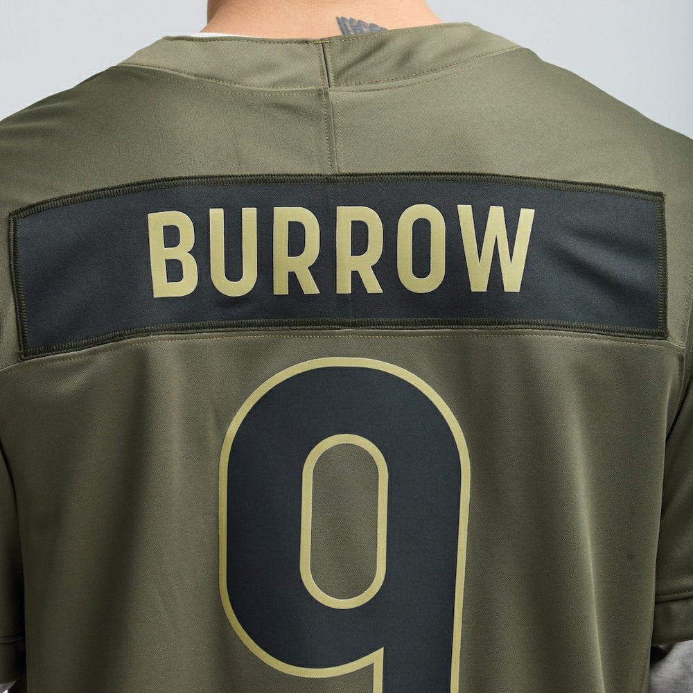 Joe Burrow Cincinnati Bengals 2025 Salute to Service Limited Jersey Olive | Nike for Sale