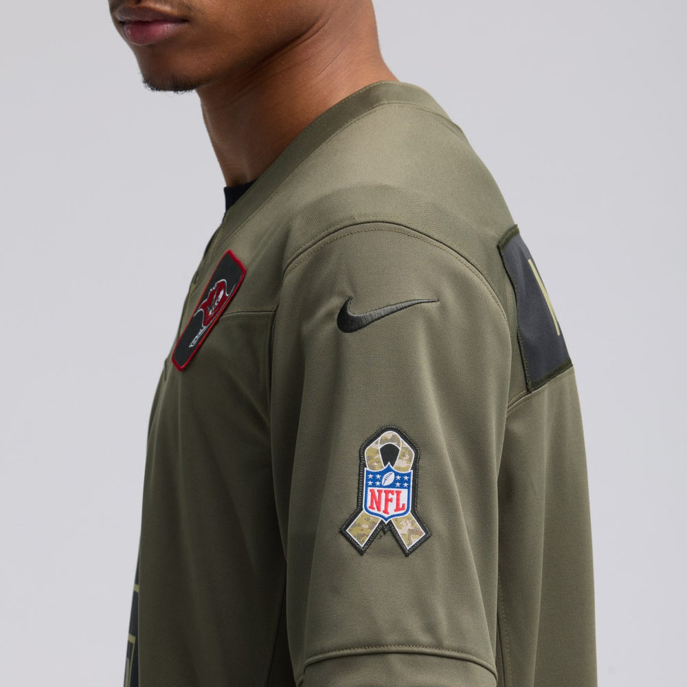 Baker Mayfield Tampa Bay Buccaneers 2025 Salute to Service Limited Jersey Olive | Nike for Sale