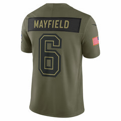 Baker Mayfield Tampa Bay Buccaneers 2025 Salute to Service Limited Jersey Olive | Nike for Sale